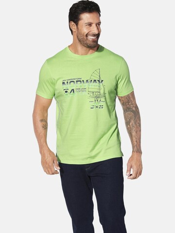 Jan Vanderstorm Shirt ' Eili ' in Groen: voorkant