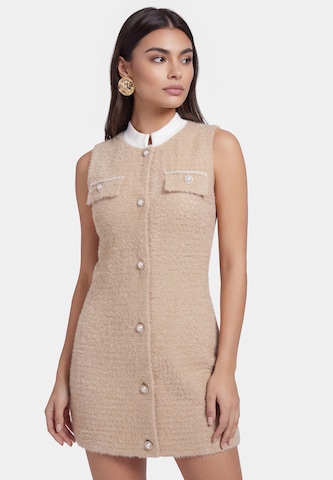 faina - Vestido en beige: frente