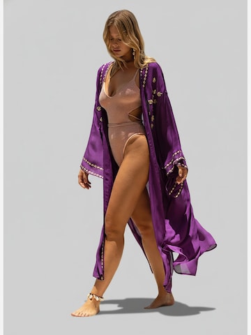 Kimono 'Kimono Long Bethany' Miss June en violet