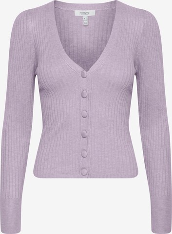 b.young Knit Cardigan in Purple: front