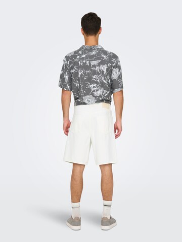 Loosefit Jean Only & Sons en blanc