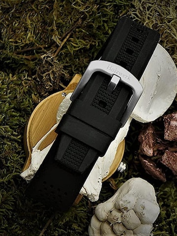 Holzwerk - Reloj analógico 'LINDEN' en negro