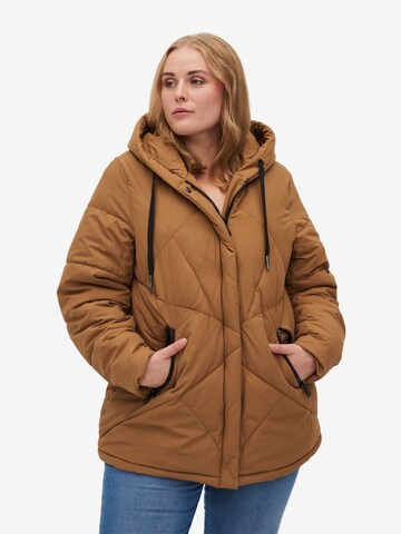 Veste d’hiver 'Mharbour' Zizzi en marron