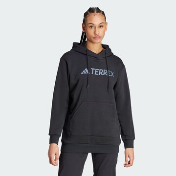 ADIDAS TERREX Sports sweatshirt in Black: front