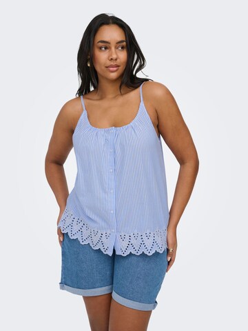 Top 'CARTulum' di ONLY Carmakoma in blu: frontale