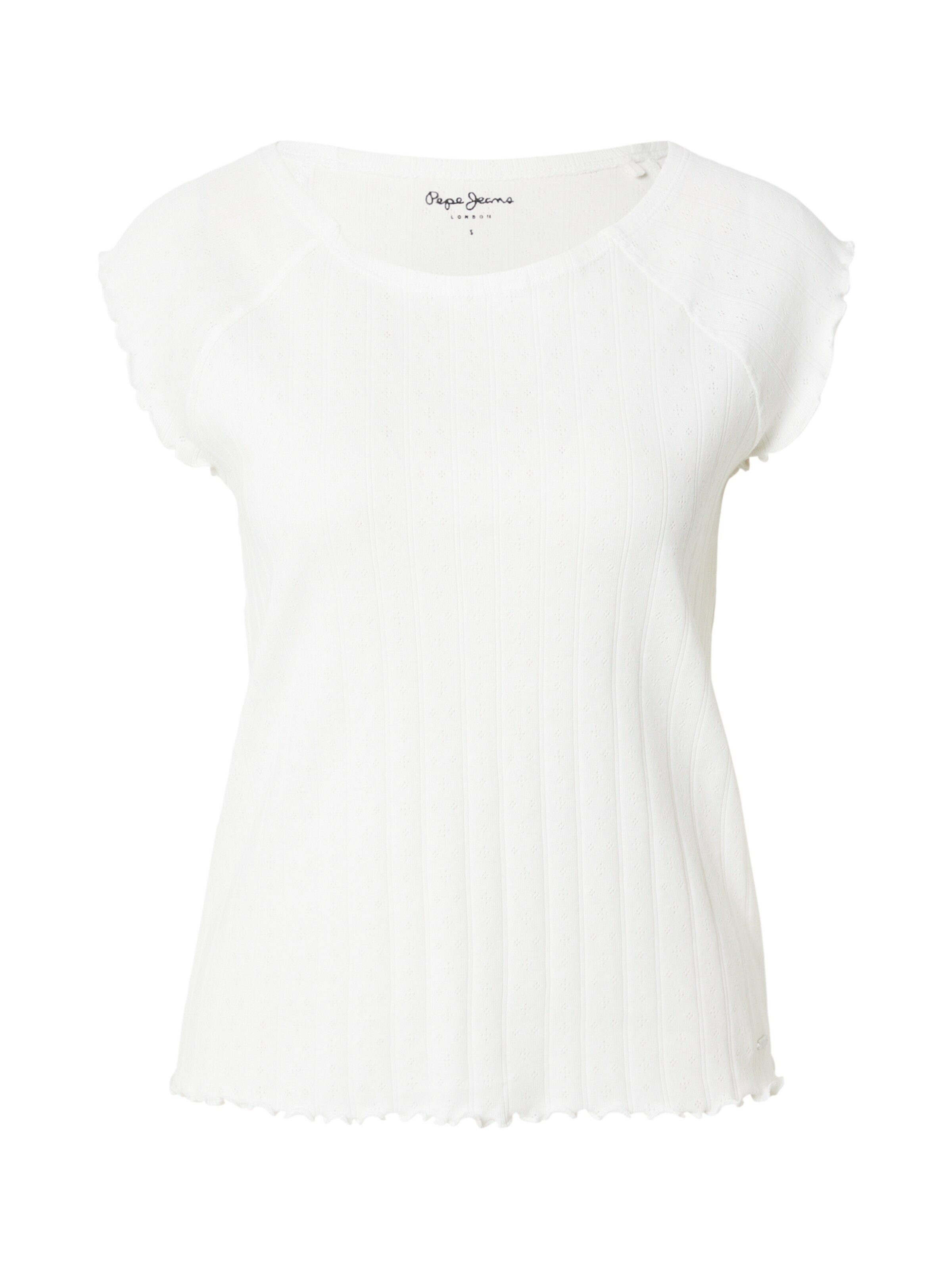 Tricou de la Pepe Jeans pe alb: față