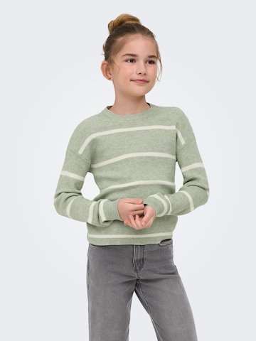 ONLY GIRLS Pulóver 'KOGFranca' - zöld: elől
