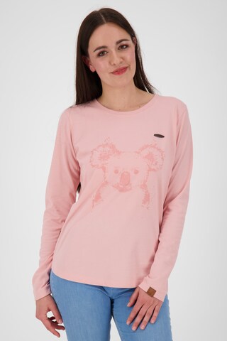 Alife and Kickin T-shirt 'LeaAK' i rosa: framsida
