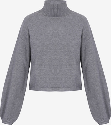 DreiMaster Klassik Pullover in Grau: Vorderseite