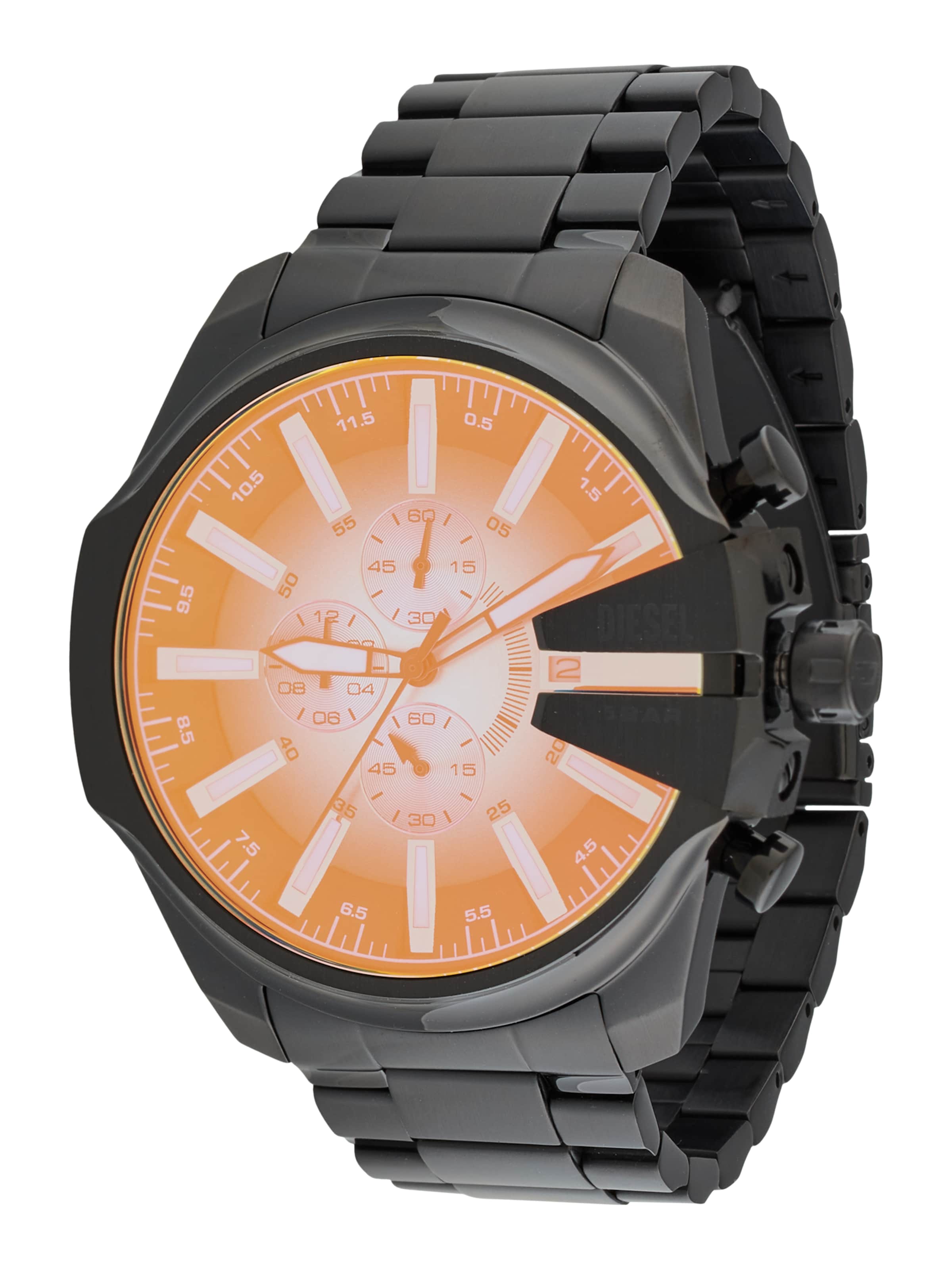 DIESEL Analógové hodinky 'MEGA CHIEF' - Čierna: predná strana