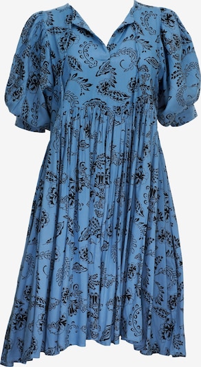 Rochie VIVID pe albastru denim / negru, Vizualizare produs