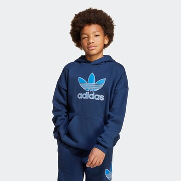 mėlyna ADIDAS ORIGINALS Megztinis be užsegimo 'TREFOIL'