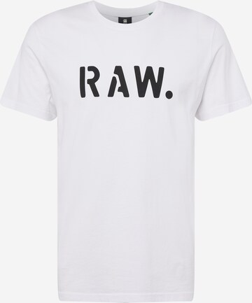 T-Shirt 'Stencil' G-Star RAW en blanc : devant