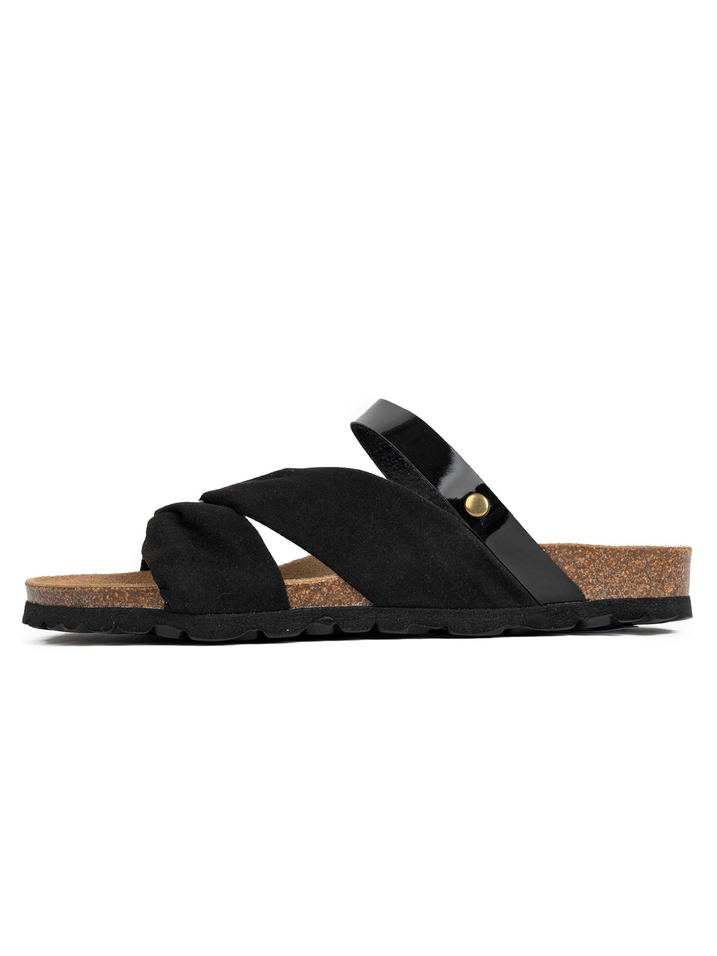 BaytonNatikače s potpeticom - crna boja: prednji dio