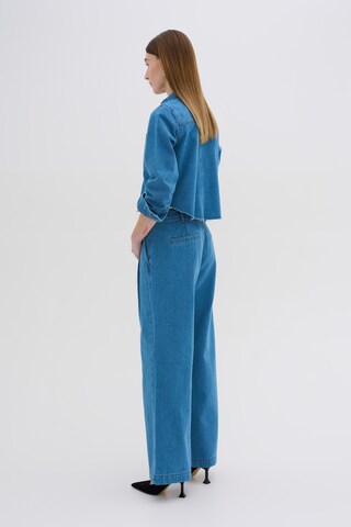 Wide Leg Jean à pince 'Zito' My Essential Wardrobe en bleu