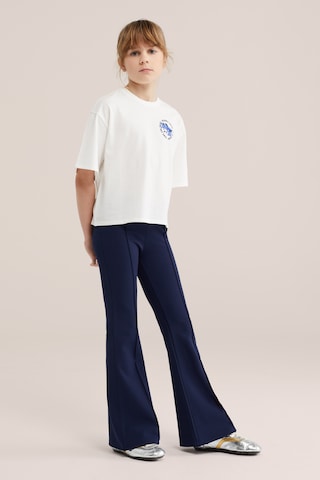 WE Fashion Flared Leggings in Blue