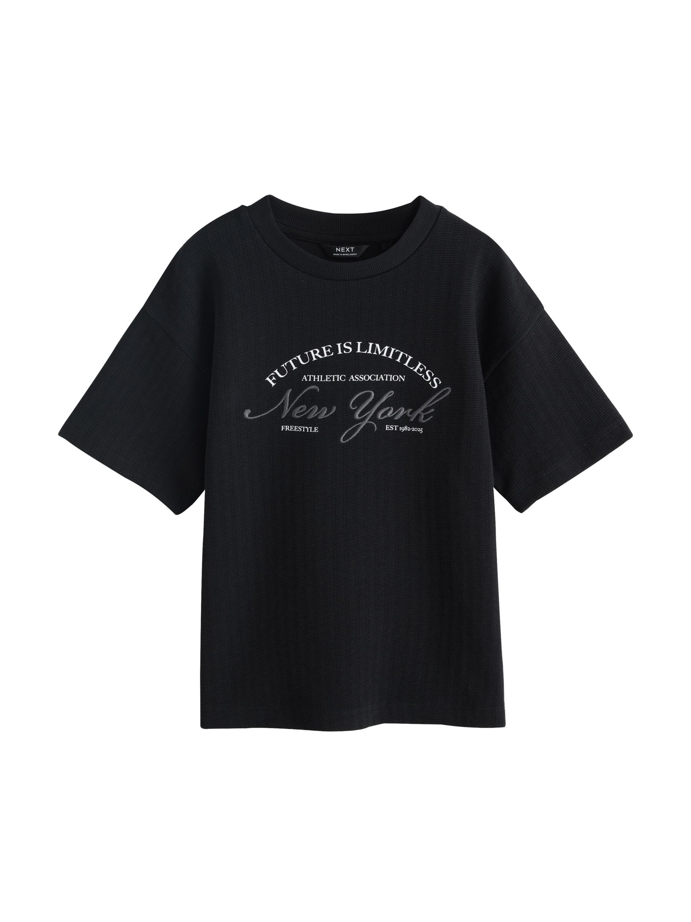 Next T-Shirt in Schwarz: Vorderseite