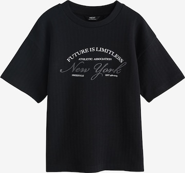 Next T-Shirt in Schwarz: Vorderseite
