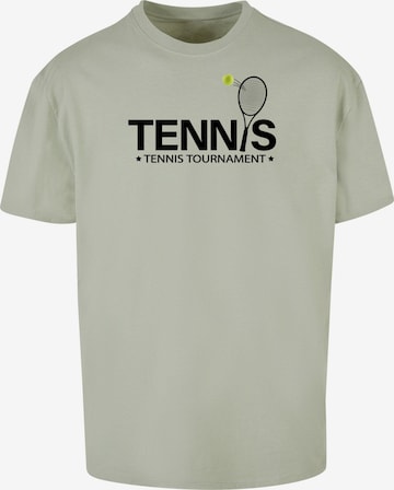 Merchcode Shirt 'Tennis Racket' in Grün: predná strana