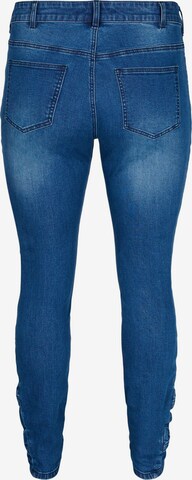 Zizzi Skinny Jeans 'Amy' in Blauw