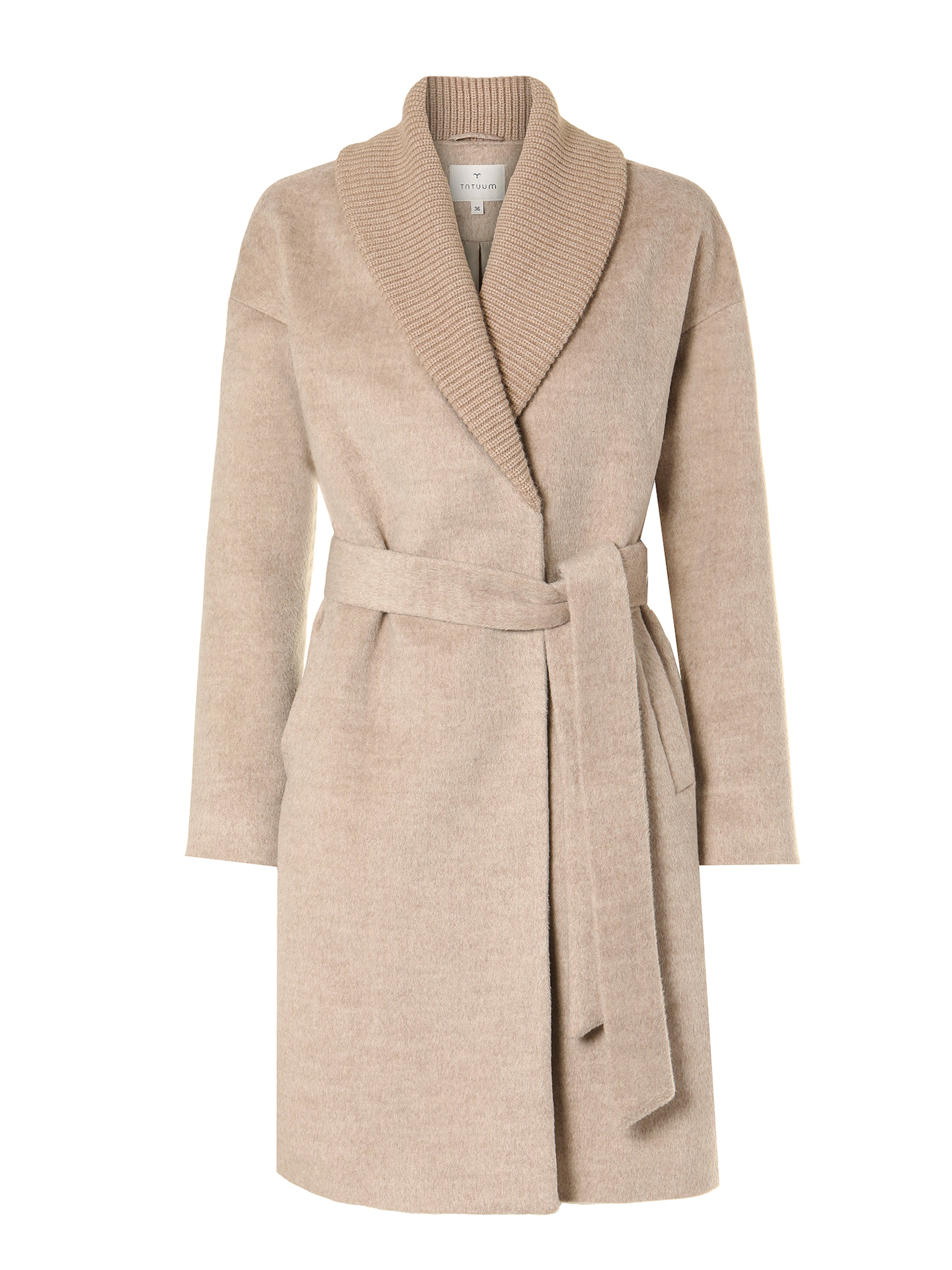 TATUUM Between-seasons coat 'OZO' in Beige: front