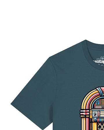 T-Shirt 'Jukebox' Watapparel en bleu