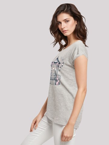 T-shirt 'Skelett Paar Valentinstag' F4NT4STIC en gris