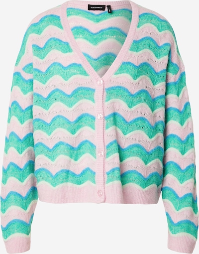 Kardiganas 'LUELLA' iš Elias Rumelis, spalva – azuro spalva / šviesiai žalia / ryškiai rožinė spalva / balta, Prekių apžvalga