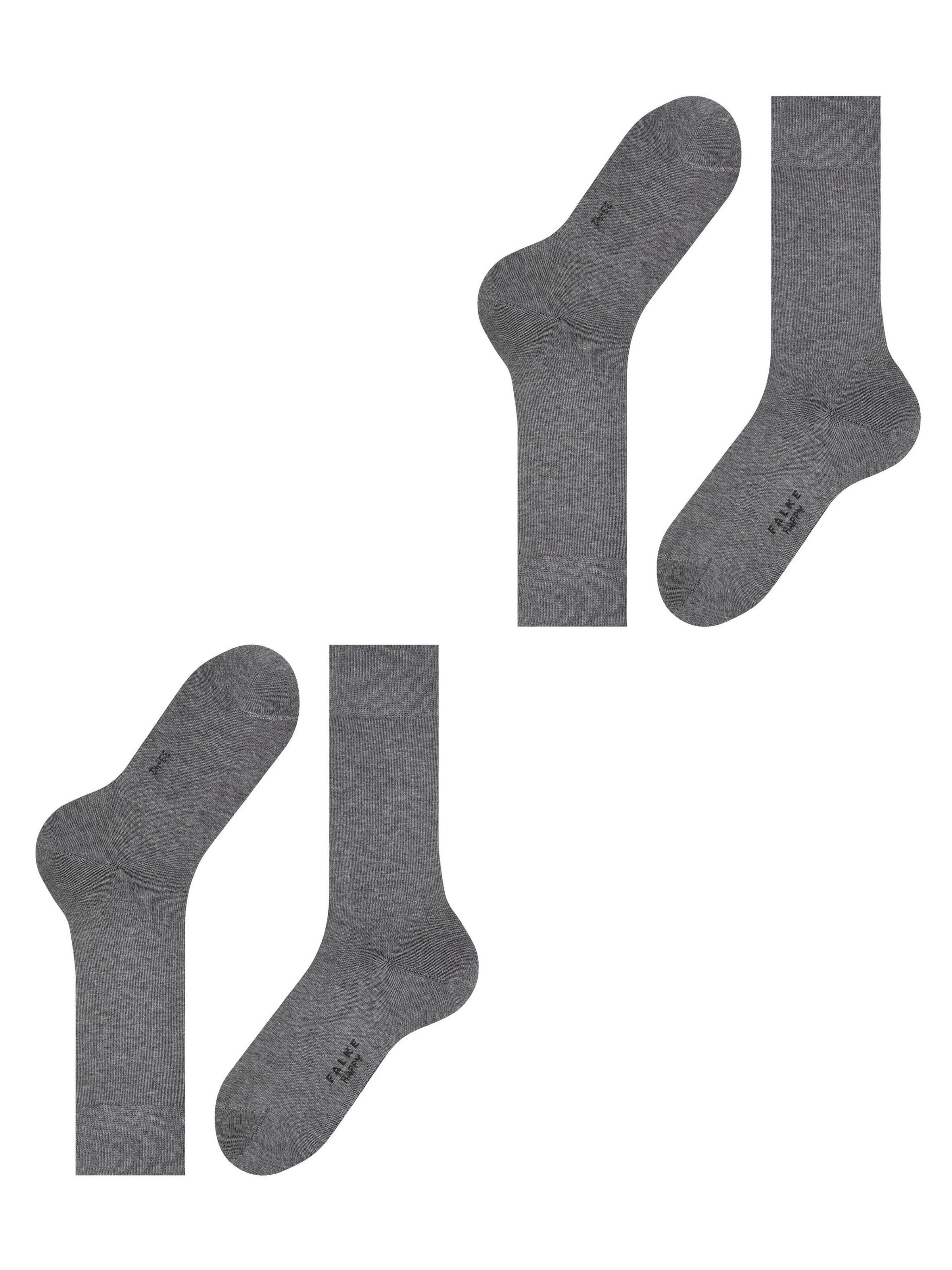 FALKE Socks 'Happy 2-Pack' in Grey