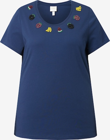 Ulla Popken Shirt in Blauw: voorkant