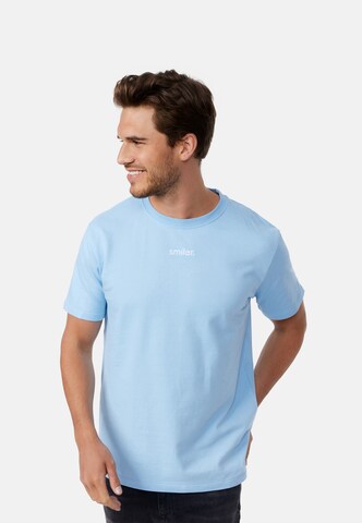 smiler. T-Shirt in Blau
