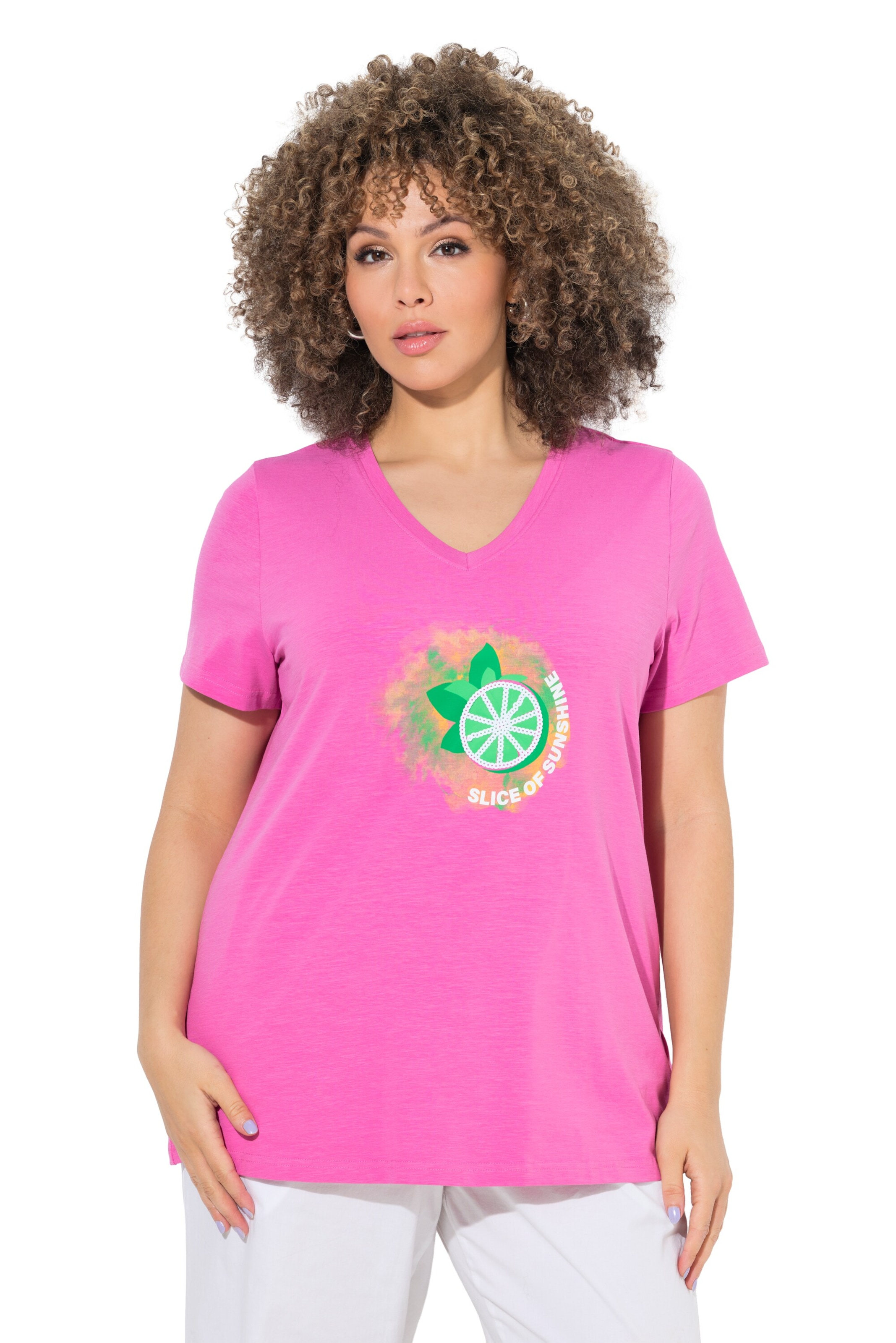 Ulla Popken Shirt in Pink: front