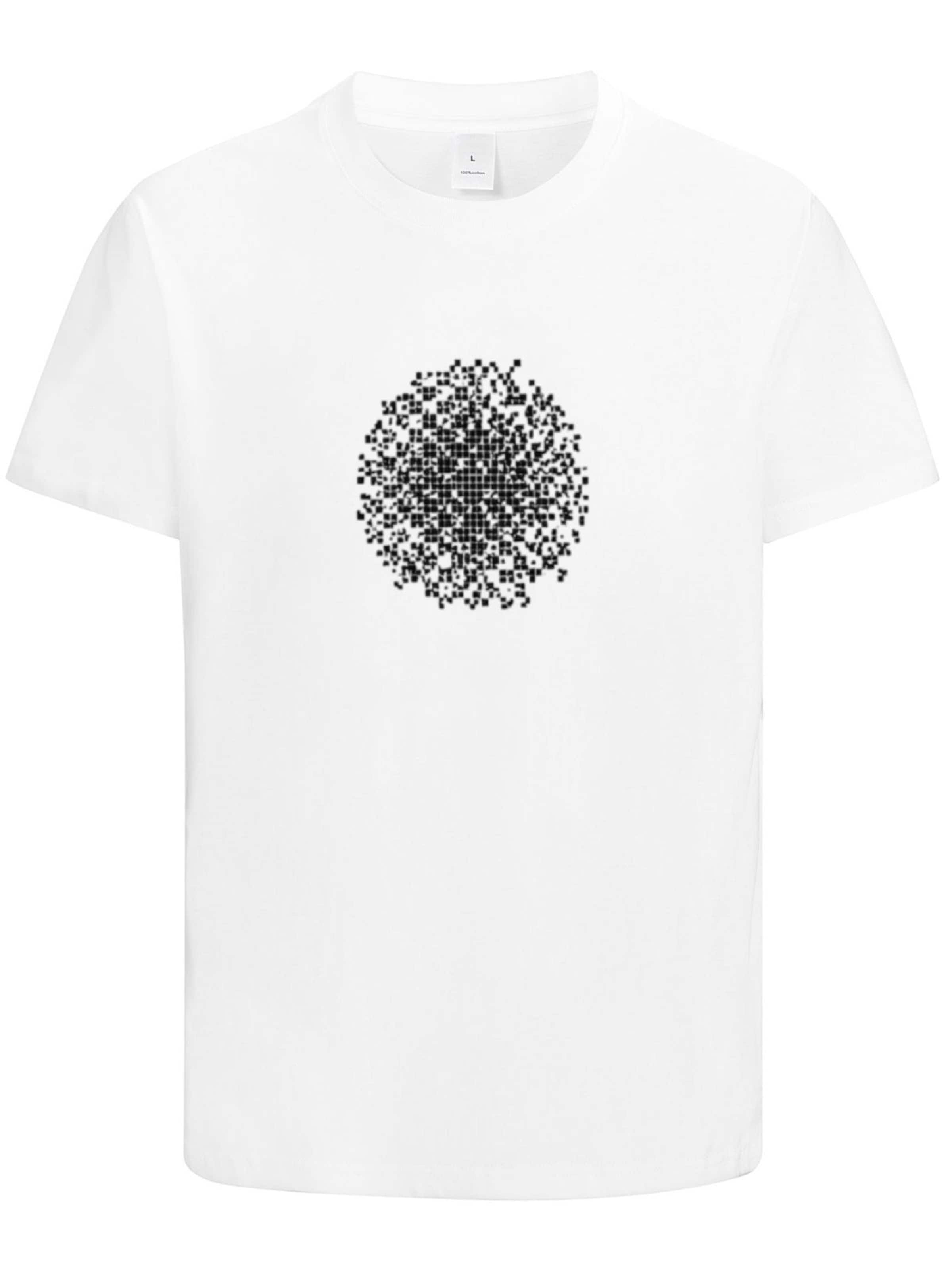 HUSKSWARE Shirt 'Grafik'‌‌‌‌‌ in Weiß: Vorderseite