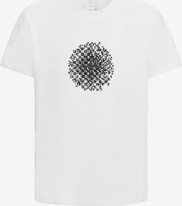 HUSKSWARE Shirt 'Grafik' in Weiß: Vorderseite