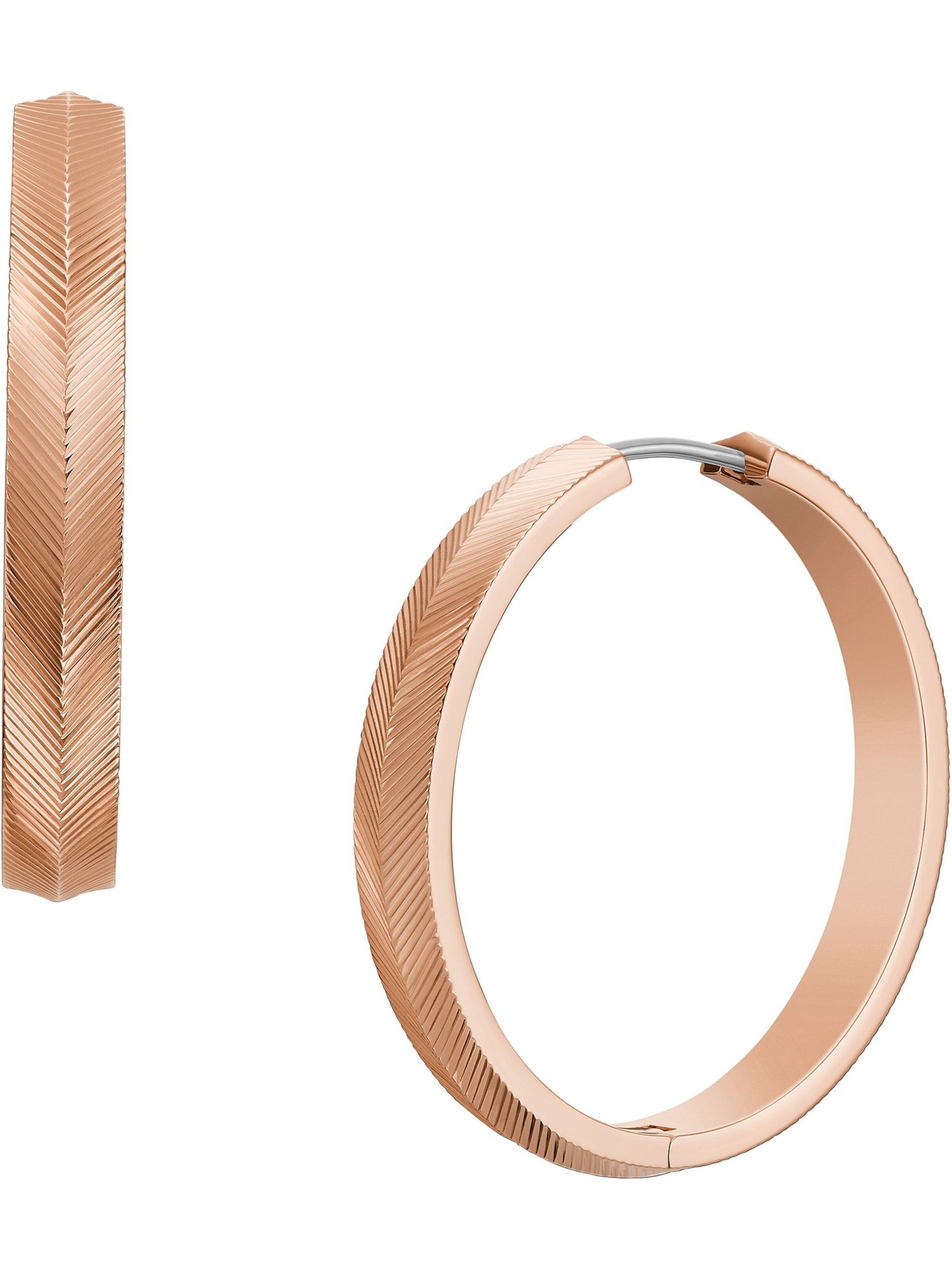 FOSSIL Ohrringe in Gold: Vorderseite