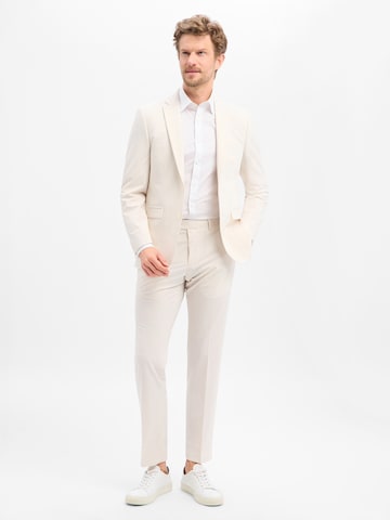 Finshley & Harding Regular Pantalon 'Mitch' in Wit