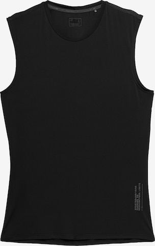 4F - Camiseta funcional en negro: frente