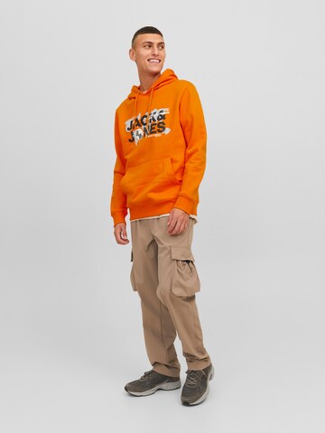 JACK & JONES Sweatshirt 'DUST' i oransje