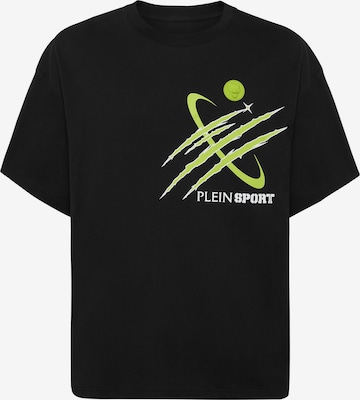 Plein Sport - Camiseta 'Scratch' en negro: frente