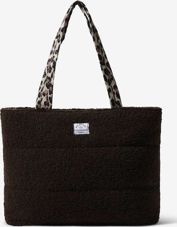 Zwillingsherz Shopper in Bruin: voorkant