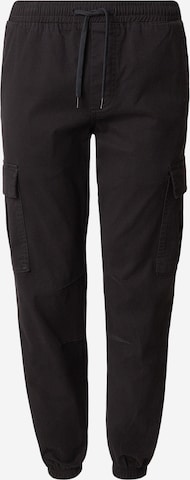 JACK & JONESTapered Cargo hlače 'JPSTKANE DYLAN' - crna boja: prednji dio