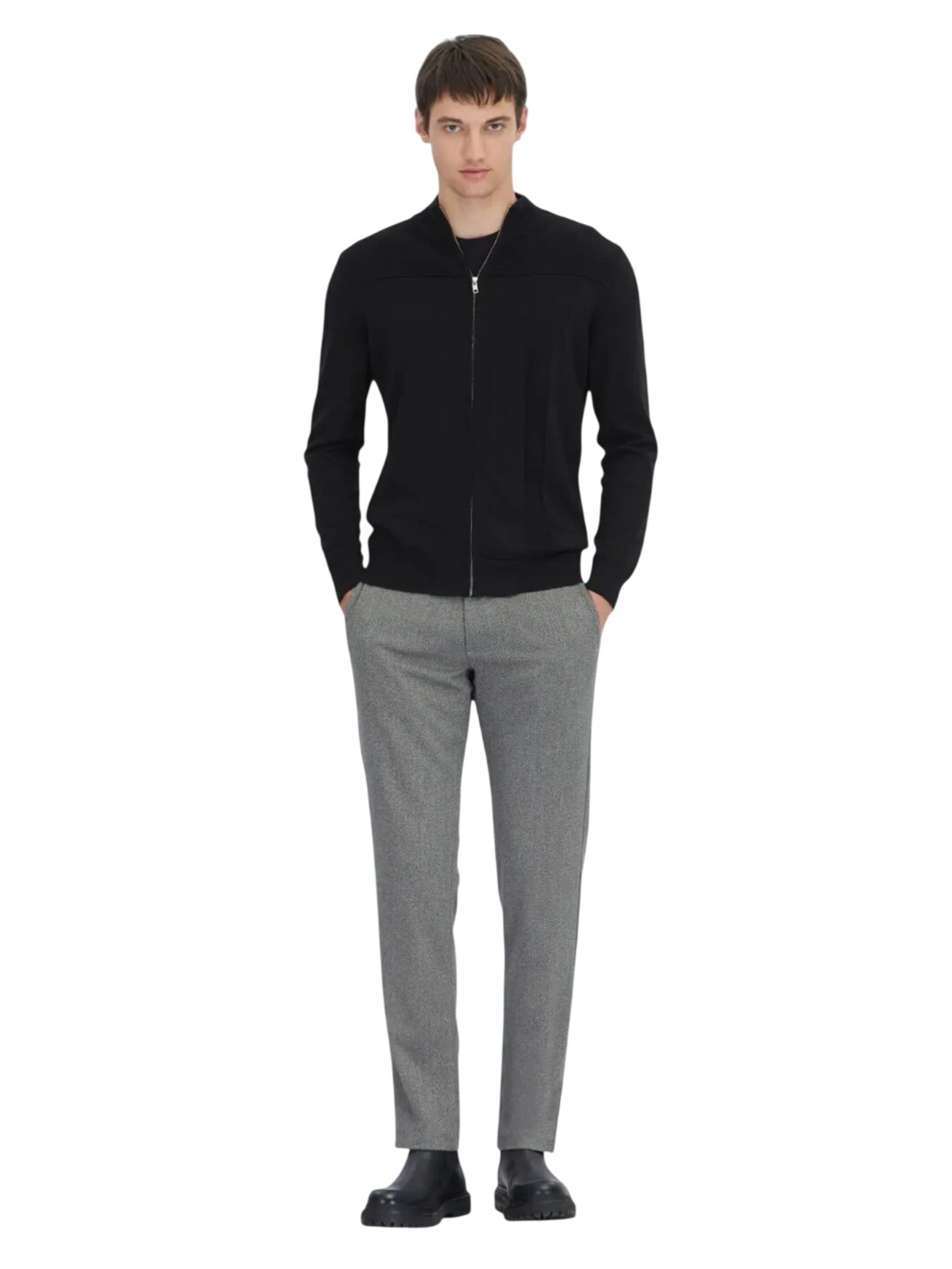 KİP Knit Cardigan in Black