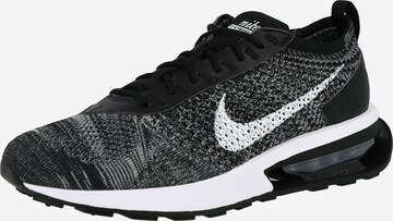 Baskets basses 'Air Max Flyknit Racer' Nike Sportswear en noir : devant