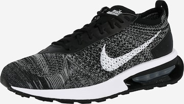 Sneaker low 'Air Max Flyknit Racer' de la Nike Sportswear pe negru: față