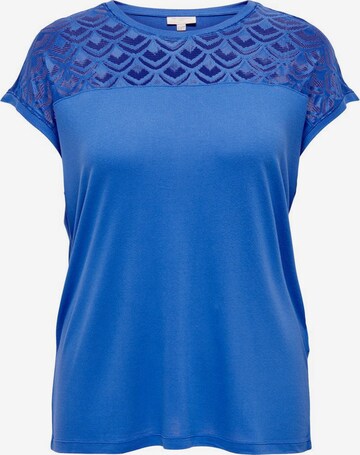 ONLY Carmakoma T-Shirt 'Flake' in Blau: predná strana