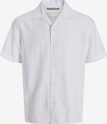 Jack & Jones Plus - Ajuste confortable Camisa en blanco: frente