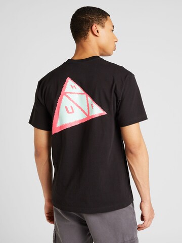 HUF - Camiseta 'Skewed TT' en negro: frente