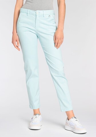 Herrlicher Slim fit Pants in Blue: front