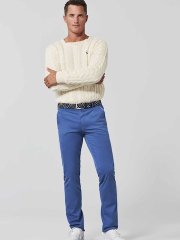 MEYER Slimfit Chino 'New York' in Blauw