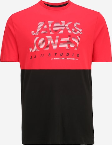 Jack & Jones Plus Тениска 'MARCO' в червено: отпред